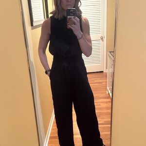 Mi Ami Silky Black Jumpsuit L